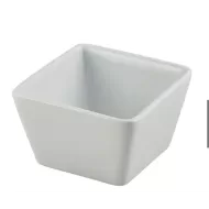 Genware Porcelain Square Dish 8.5 x 5.5cm - pack size 6