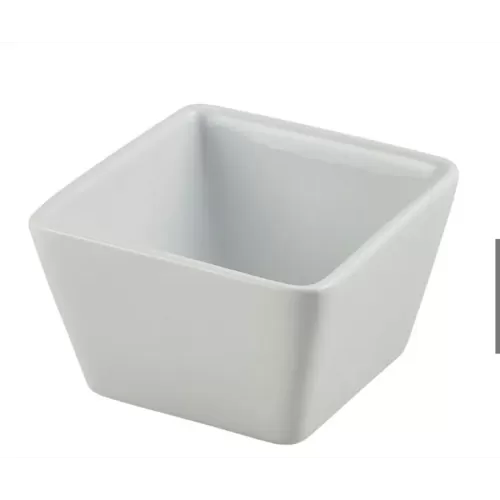 Genware Porcelain Square Dish 8.5 x 5.5cm - pack size 6