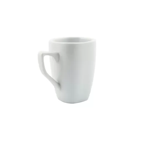 Superwhite Porcelain Rounded Square Mug 9oz - pack size 12