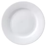 Superwhite Porcelain Round Winged Plate 26cm - pack size 6