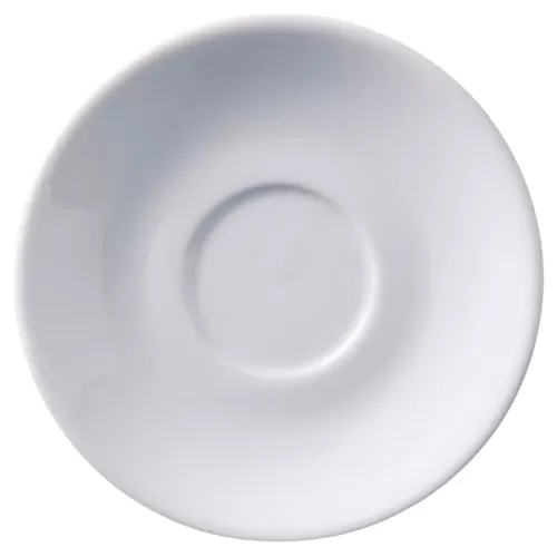 Superwhite Porcelain Round Saucer 12cm For Espresso Cup BH563 - pack size 12