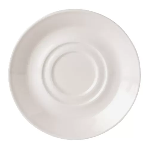 Superwhite Porcelain Round Saucer 15cm For Teacups BH561 & BH562 - pack size 12