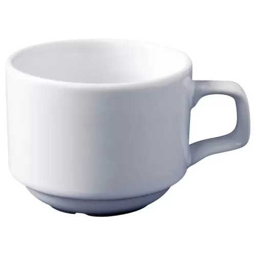 Superwhite Porcelain Stacking Teacup 20cl 7oz - pack size 12