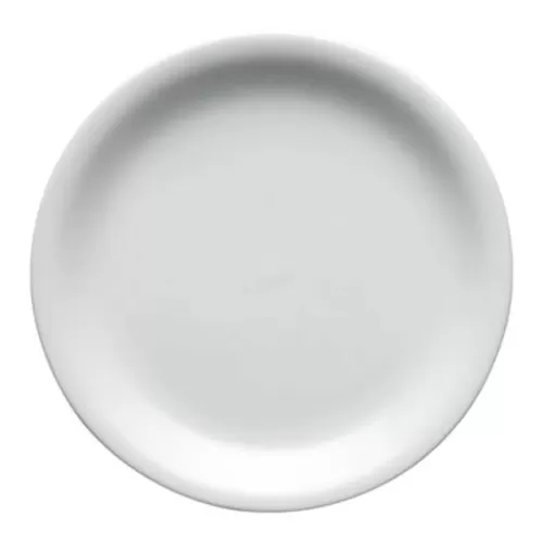 Superwhite Porcelain Round Narrow Rim Plate 24cm - pack size 6