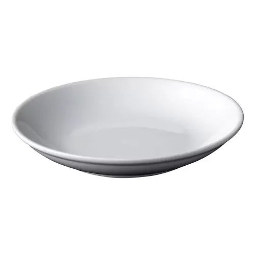 Superwhite Porcelain Round Deep Coupe Plate 20cm - pack size 6