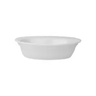 Superwhite Porcelain Lipped Oval Pie Dish 17.5cm - pack size 6