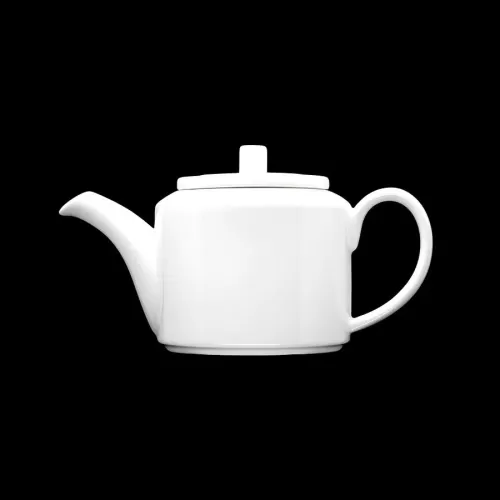 Crème Monet Vitrified Porcelain White Teapot 80cl 28oz - pack size 1