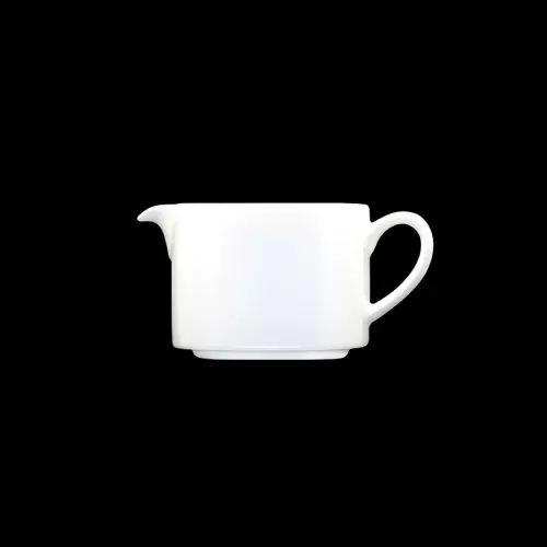 Crème Monet Vitrified Porcelain White Sauce Boat 35cl 12oz - pack size 6