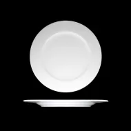 Crème Cézanne Vitrified Porcelain White Round Plate 17cm - pack size 12