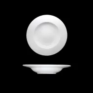 Crème Cézanne Vitrified Porcelain White Round Rimmed Soup Bowl 23cm - pack size 12