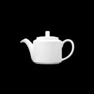 Crème Cézanne Vitrified Porcelain White Teapot 40cl 14oz - pack size 4