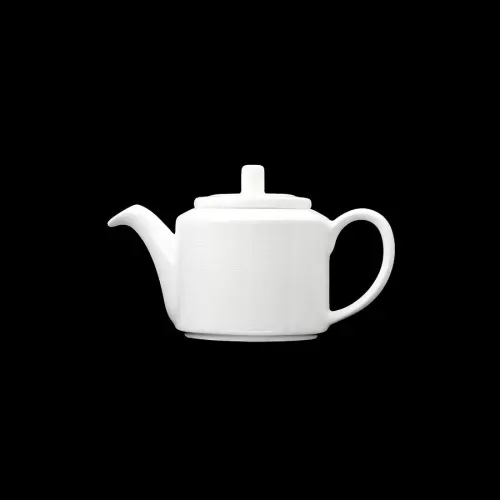 Crème Cézanne Vitrified Porcelain White Teapot 40cl 14oz - pack size 4