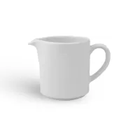Crème Cézanne Vitrified Porcelain White Jug 15cl 5oz - pack size 12
