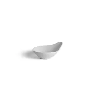 Crème Miniatures Vitrified Porcelain White Teardrop bowl 10.7x8.4x3cm - pack size 12
