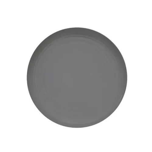 Artisan Pebble Vitrified Fine China Grey Round Coupe Plate 30cm - pack size 6