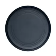 Artisan Onyx Vitrified Fine China Black Round Plate 27cm - pack size 6