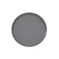 Artisan Pebble Vitrified Fine China Grey Round Coupe Plate 27cm - pack size 6