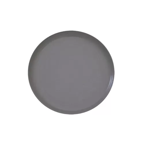 Artisan Pebble Vitrified Fine China Grey Round Coupe Plate 27cm - pack size 6