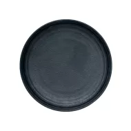 Artisan Onyx Vitrified Fine China Black Round Plate 17cm - pack size 12