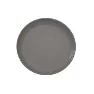 Artisan Pebble Vitrified Fine China Grey Round Coupe Plate 17cm - pack size 12