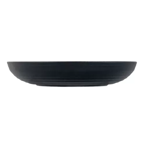 Artisan Onyx Vitrified Fine China Black Round Coupe Bowl 25cm - pack size 6