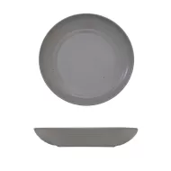 Artisan Pebble Vitrified Fine China Grey Round Deep Coupe Bowl 25cm - pack size 6