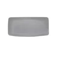 Artisan Pebble Vitrified Fine China Grey Rectangular Platter 30x15cm - pack size 6