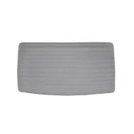 Artisan Pebble Vitrified Fine China Grey Rectangular Platter 36x20cm - pack size 6