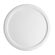 Crème Monet Vitrified Porcelain White Round Pizza Plate 32cm - pack size 6