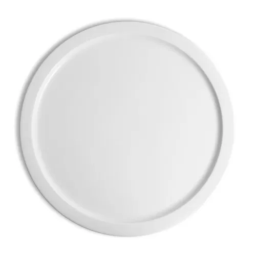 Crème Monet Vitrified Porcelain White Round Pizza Plate 32cm - pack size 6