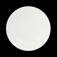 Crème Esprit Vitrified Porcelain White Round Wide Rim Fine Plate 16cm - pack size 12