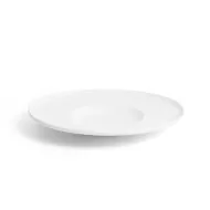 Crème Esprit Vitrified Porcelain White Round Gourmet Plate 28cm - pack size 6