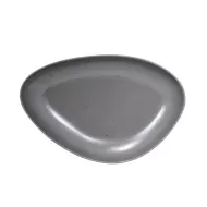 Artisan Pebble Vitrified Fine China Grey Island Deep Plate 29cm - pack size 3