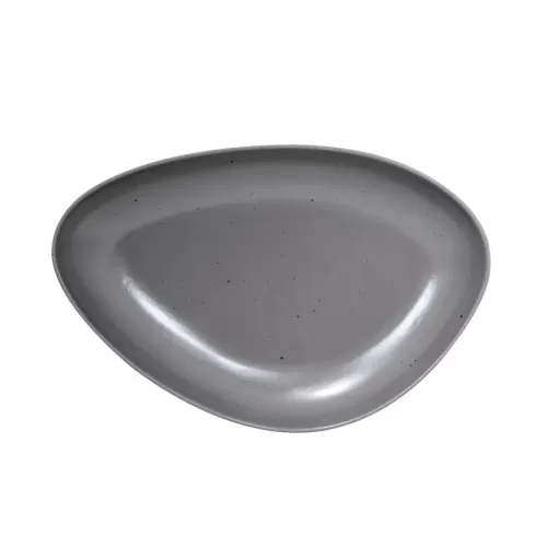 Artisan Pebble Vitrified Fine China Grey Island Deep Plate 29cm - pack size 3
