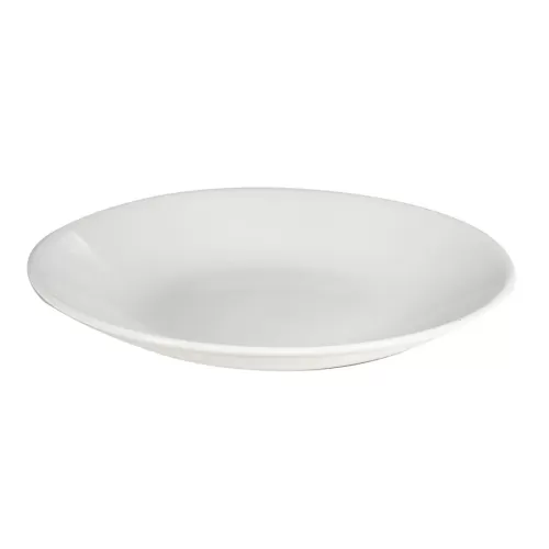 Churchill Profile Vitrified Porcelain White Round Deep Coupe Plate 25.5cm 10 Inch - pack size 12