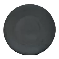 Artisan Andromeda Vitrified Stoneware Round Black Coupe Plate 32cm - pack size 3