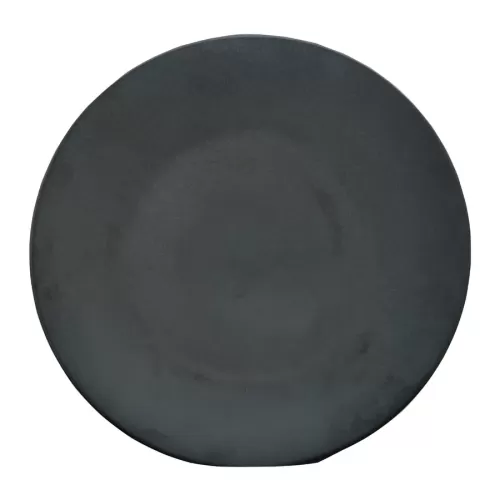 Artisan Andromeda Vitrified Stoneware Round Black Coupe Plate 32cm - pack size 3