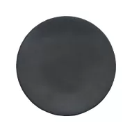 Artisan Andromeda Vitrified Stoneware Round Black Coupe Plate 21cm - pack size 6