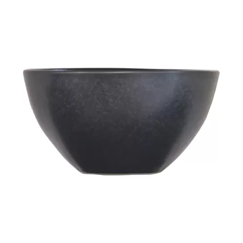 Artisan Andromeda Vitrified Stoneware Round Black Deep Bowl 15.5cm - pack size 6