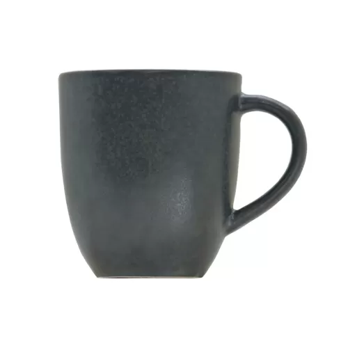 Artisan Andromeda Vitrified Stoneware Black Mug 12oz - pack size 6