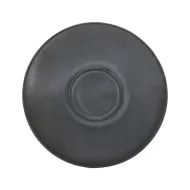 Artisan Andromeda Vitrified Stoneware Round Black Saucer 15cm - pack size 6