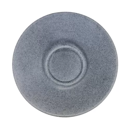 Artisan Kernow Vitrified Stoneware Grey Round Saucer 15cm - pack size 6