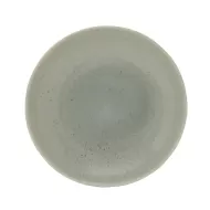 Artisan Serene Vitrified Stoneware Green Round Coupe Plate 21cm - pack size 6