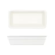Crème Galerie Vitrified Porcelain White Oblong Baking Dish 25.5x13cm - pack size 4