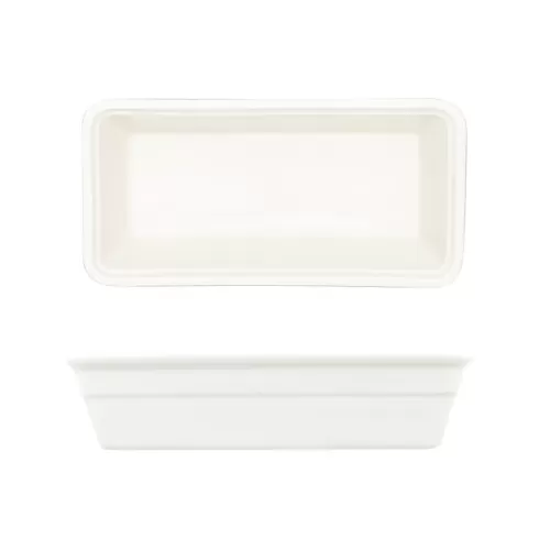 Crème Galerie Vitrified Porcelain White Oblong Baking Dish 25.5x13cm - pack size 4