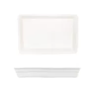 Crème Galerie Vitrified Porcelain White Oblong Baking Dish 39x25.5cm - pack size 2
