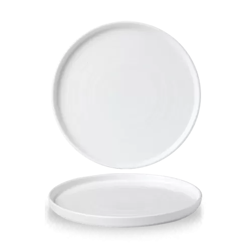 Churchill Chefs Plates Vitrified Porcelain White Round Walled Plate 26x2cm - pack size 6