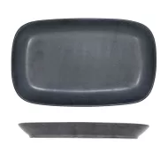 Artisan Andromeda Vitrified Stoneware Black Rectangular Platter 27.6cm - pack size 6