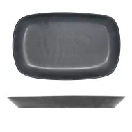 Artisan Andromeda Vitrified Stoneware Black Rectangular Platter 24.7cm - pack size 6