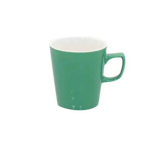 Superwhite Café Porcelain Sage Green Latte Mug 45.4cl 16oz - pack size 6